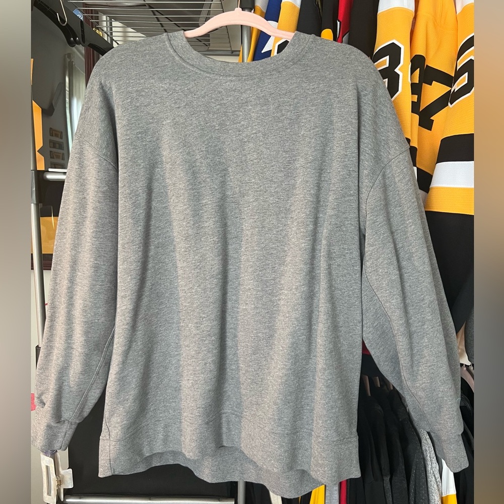 Lululemon Perfectly Oversized Crew Heathered Core Medium Grey
